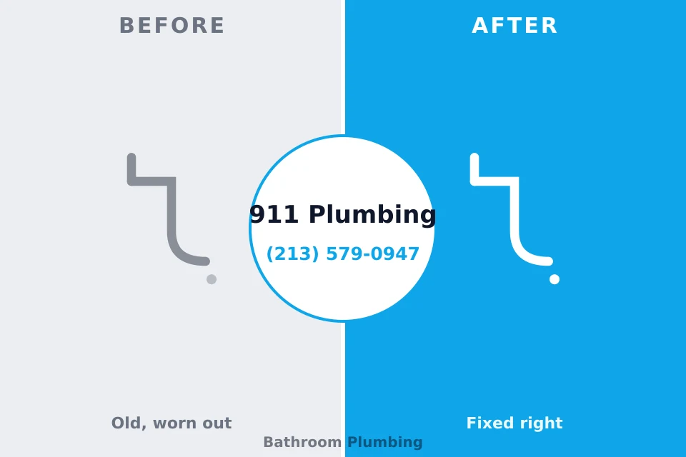 Before and after: plumbing repair Banner Elk, NC